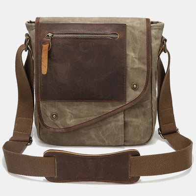 Men Messenger Bags Canvas Crossbody Shoulder Bag Travel Work Purse