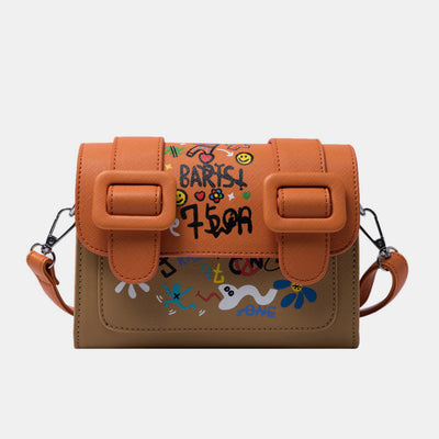 Graffiti Small Phone Purse Fashion Crossbody Shoulder Bag Handbag