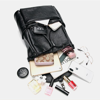 Backpack For Women Lychee Pattern Large Capacity Leisure Travel Day pack