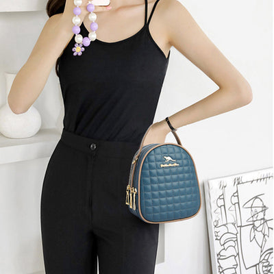 3 Layer Small Quilted Crossbody Bag Trendy Designer Mini Shoulder Bag