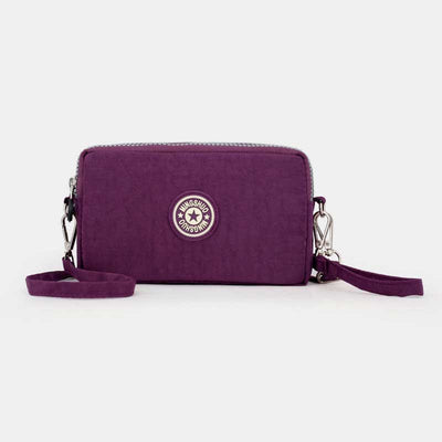 3 Zip Mini Crossbody Bag Lightweight Cellphone Wallet Long Wristlet Purses