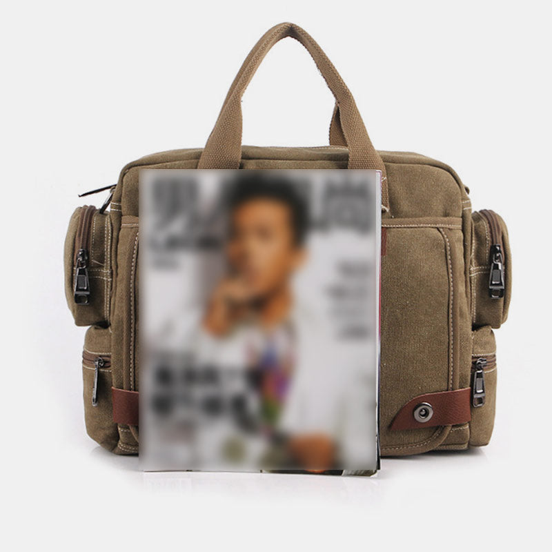 Large Capacity British Style Messenger Bag