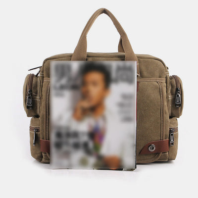 Large Capacity British Style Messenger Bag