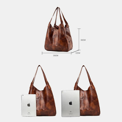 Large Capacity Simply Fashion Shoulder Bag Triple Layer Hobo Bag