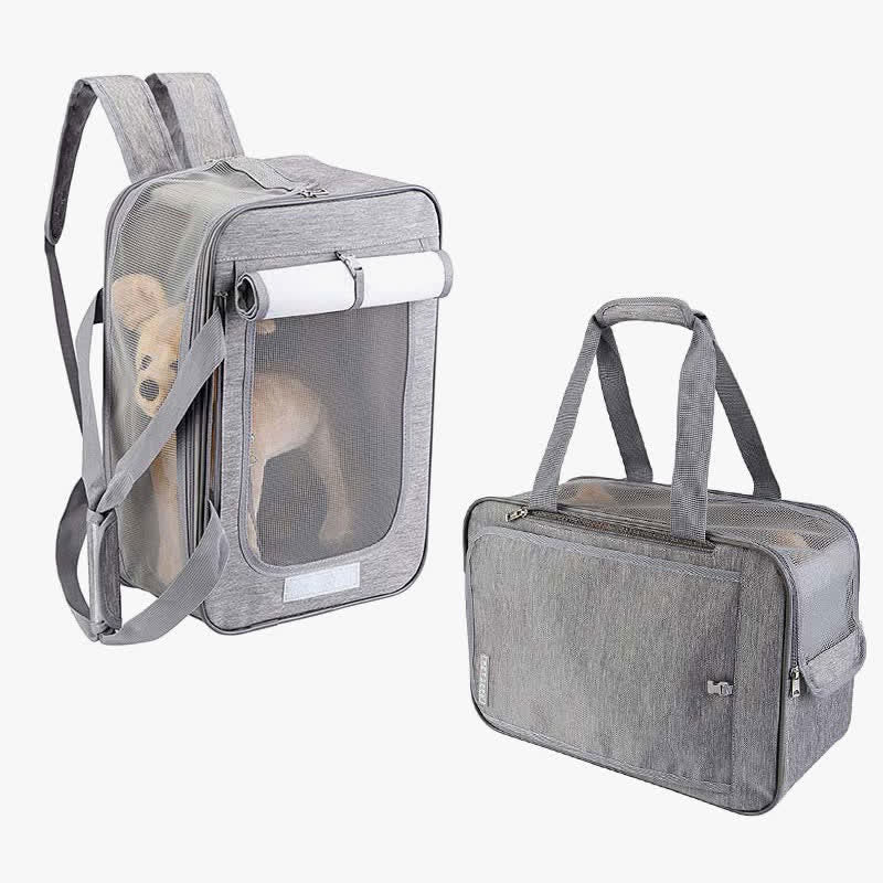 Pet Backpack Carrier Foldable Pet Backpack Handbag for Cats Small Dogs