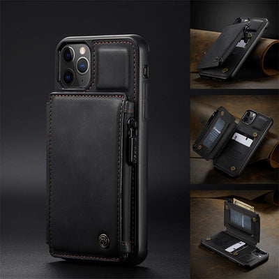 2 IN 1 Anti-theft RFID Phone Bag Wallet Smartphone Case Compatible with iPhone