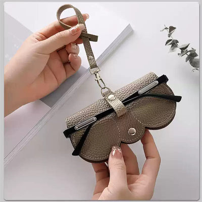 Storage Bag For Sunglasses Soft Leather Portable Simple Storage Case