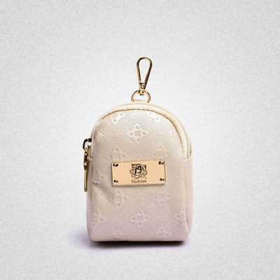 Womens Backpack Simple Embossed Leather Plain Color Student Purse