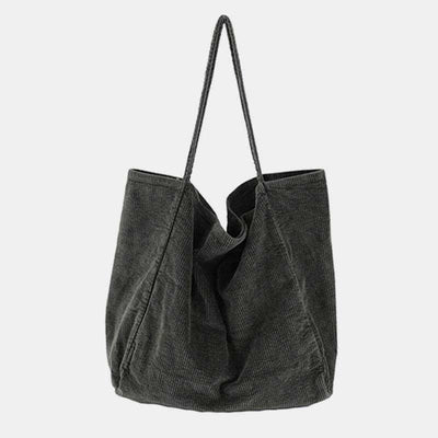 Extra Large Corduroy Tote Bag Casual Shopping Bag Shoulder Handbag