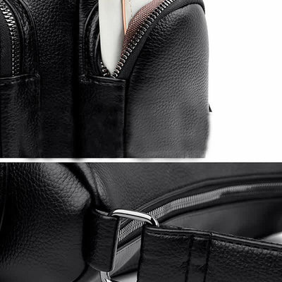 Casual Crossbody Purse for Women Multi-Pocket PU Leather Shoulder Handbag