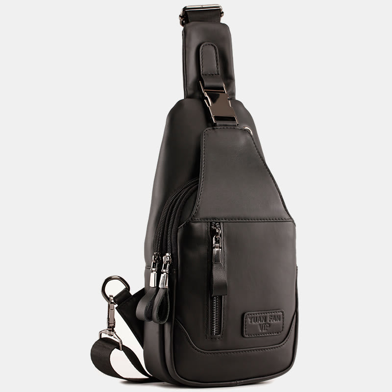 Vintage Genuine Leather Multi-function Sling Bag