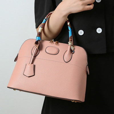 Top-Handle Bag For Women Vintage Thin Silk Scarf Handle