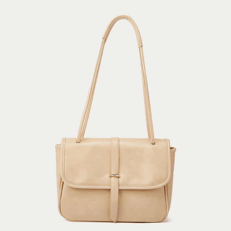 Shoulder Bag For Women Thicken Handle Straps Soft Leather Bag