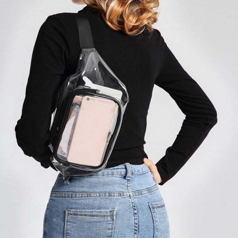 Waist Bag For Women Outdoor Running Fitness Waterproof PVC Bag