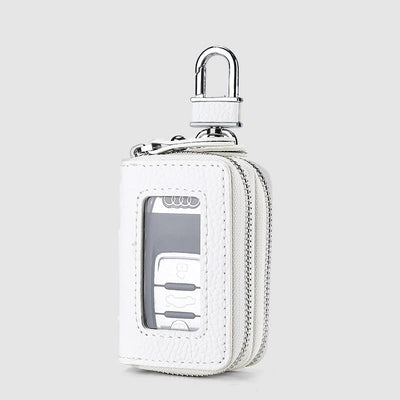 Storage Bag For Men Vintage Cowhide Leather Car Key Bag