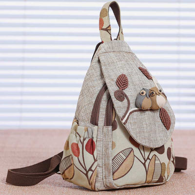Large Capacity Ethnic Style Printing Backpack