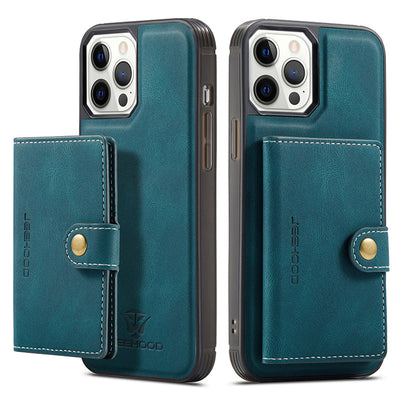 Leather Wallet Case Removable Card Holder Kickstand for iPhone 13 Pro Max Multi Model Optionals