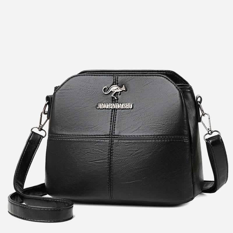 Multi-Compartment Small Casual Faux Leather Crossbody Bag Handbag