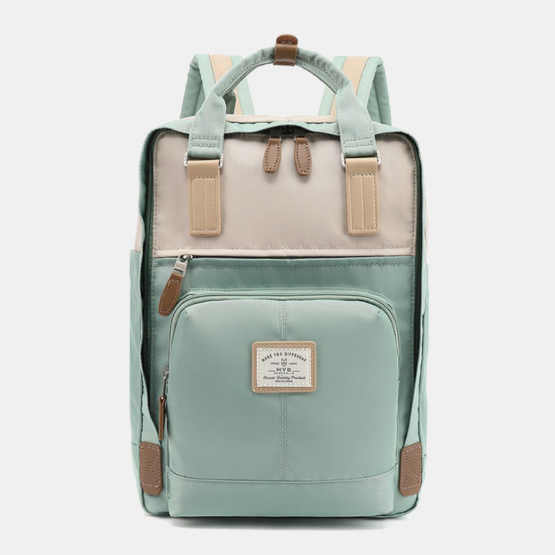 Backpack For Teenage Students Simple Lightweight Multi Pockets Computer Daypack