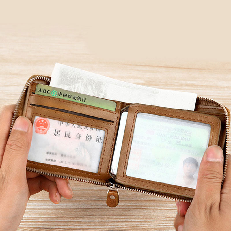RFID Waterproof Lightweight Short Wallet