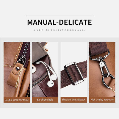 Men's Sling Bag Chest Shoulder Backpack Anti Theft Cross Body Purse
