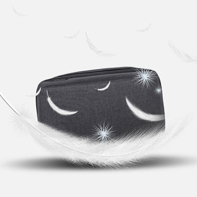 Lightweight Multi-Slot Zipper Storage Pouch Portable Electronics Organizer Makeup Bag