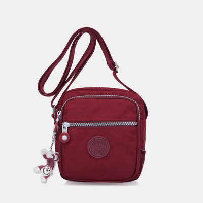 Lightweight Waterproof Small 3 Zip Crossbody Shoulder Bag