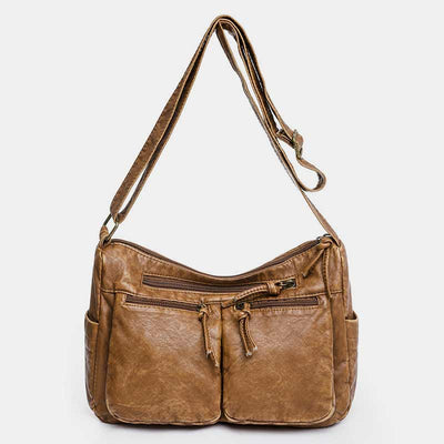 Multi-Pocket Large Capacity Vintage Crossbody Bag