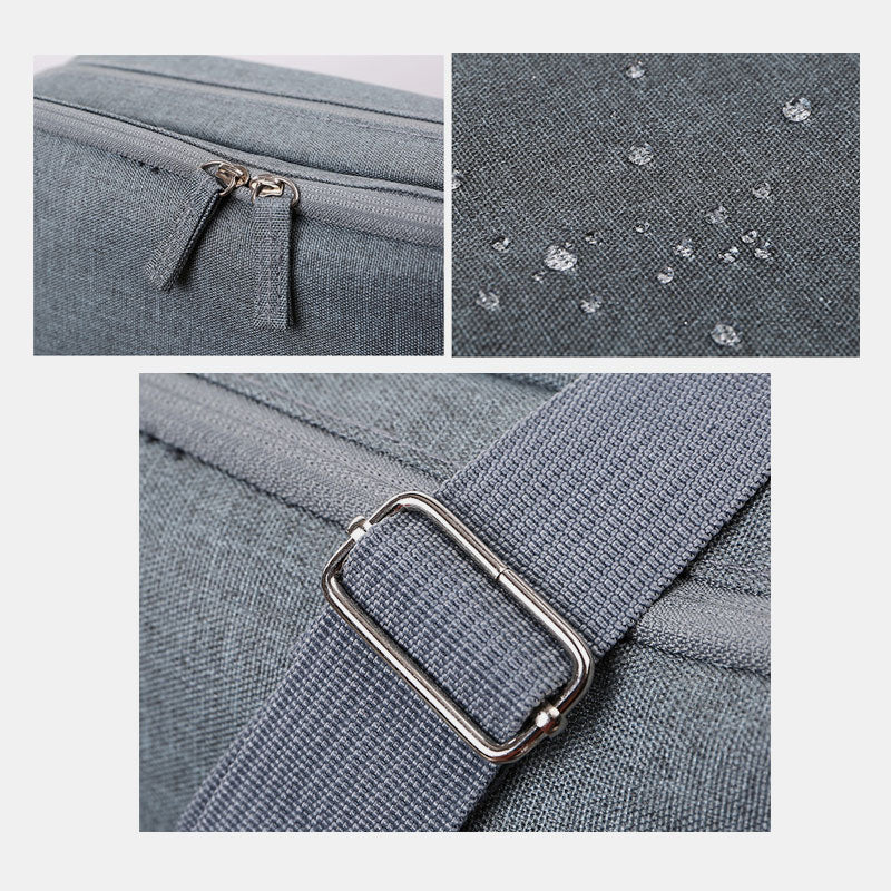 Multi-Compartment Multifunctional Messenger Bag Laptop Crossbody Bag