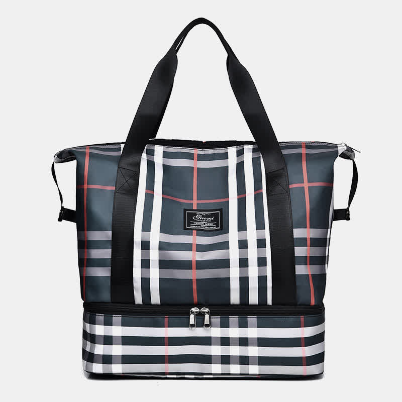 Duffel Bag for Women Sports Handbag with Wet Pocket Shoe Compartment