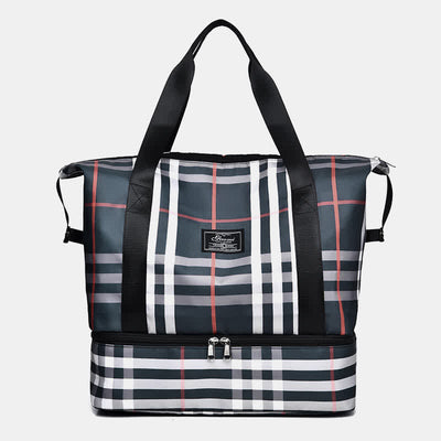 Duffel Bag for Women Sports Handbag with Wet Pocket Shoe Compartment
