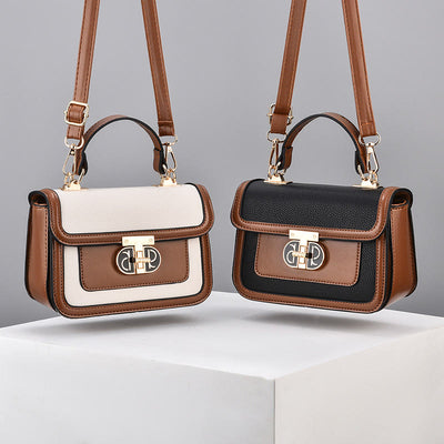 Top-Handle Bag For Women Vintage Square Daily Shopping Crossbody Bag