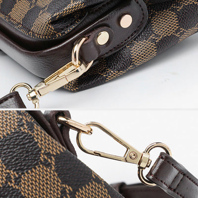 Crossbody Bag For Women Business Vintage Mixed Color Clip Bag