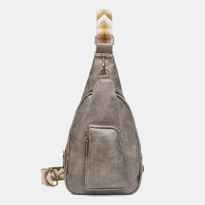 Vintage Soft Leather Sling Bag for Women Large Capacity Shoulder Daypack