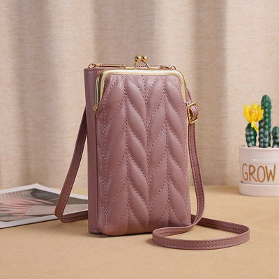 Leather Phone Bag For Women Large Capacity Crossbody Coin Wallet