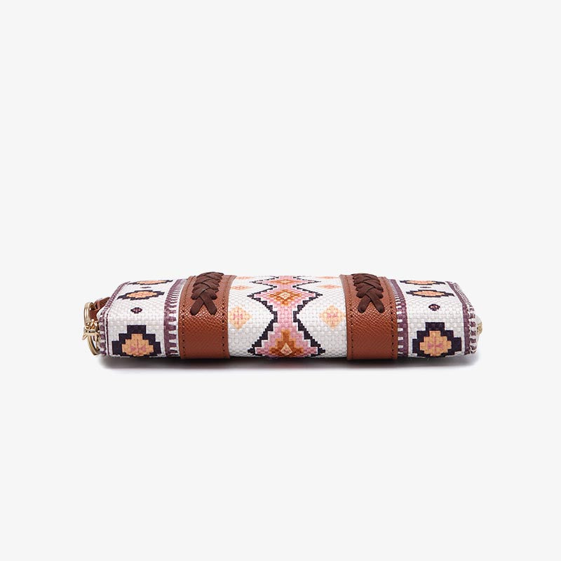 Bohemian Wallet Vintage Canvas Ethnic Style Small Clutch For Women