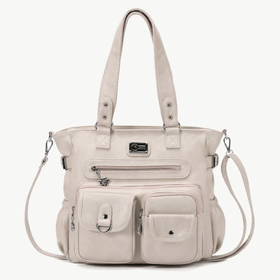 Women Large Underarm Tote Multiple Pockets Two Use Crossbody Bag