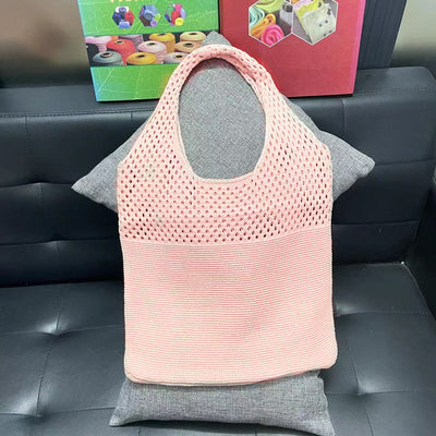 Tote Bag For Women Ethnic Style Wool Knitted Shoulder Bag