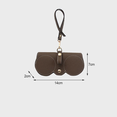 Storage Bag For Sunglasses Soft Leather Portable Simple Storage Case