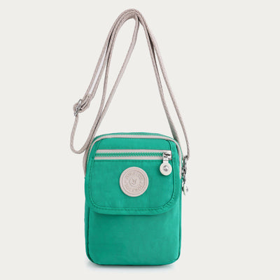 Mini Corssbody Bag Waterproof Nylon Solid Color Simple Shopping Bag