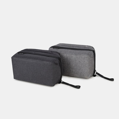 Lightweight Multi-Slot Zipper Storage Pouch Portable Electronics Organizer Makeup Bag