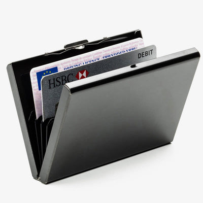 Slim Business Card Case for Men Women Pocket Metal Case Mini Wallet