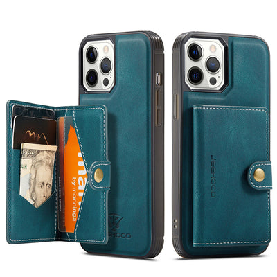 Leather Wallet Case Removable Card Holder Kickstand for iPhone 13 Pro Max Multi Model Optionals