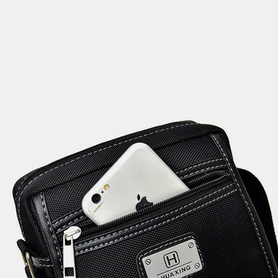 Casual Multi-Pocket Waterproof Messenger Bag