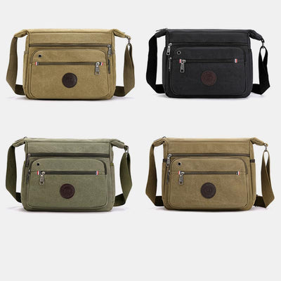 Vintage Large Capacity Canvas Messenger Bag