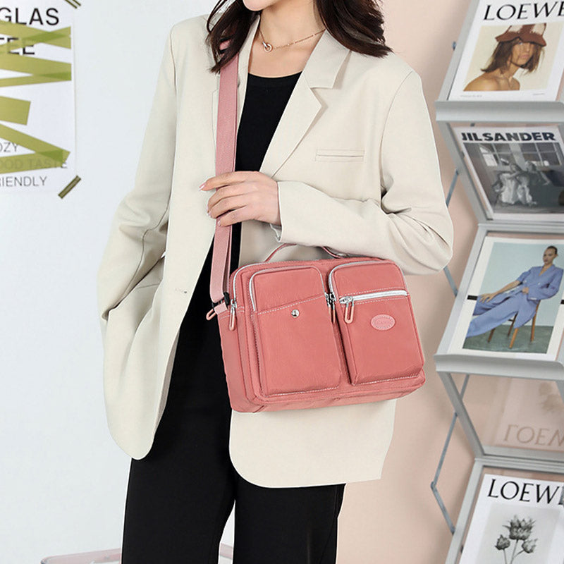 Lightweight Handbag Crossbody Purse Multi Pocket Travel Work Shoulder Messenger Bag