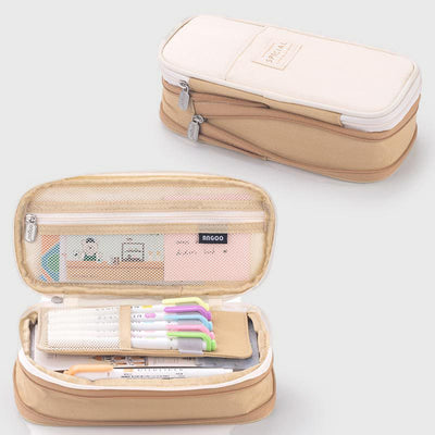 Pencil Case For Study Color Matching Large Capacity Pencil Bag