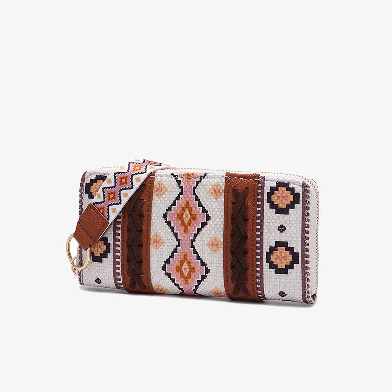Bohemian Wallet Vintage Canvas Ethnic Style Small Clutch For Women