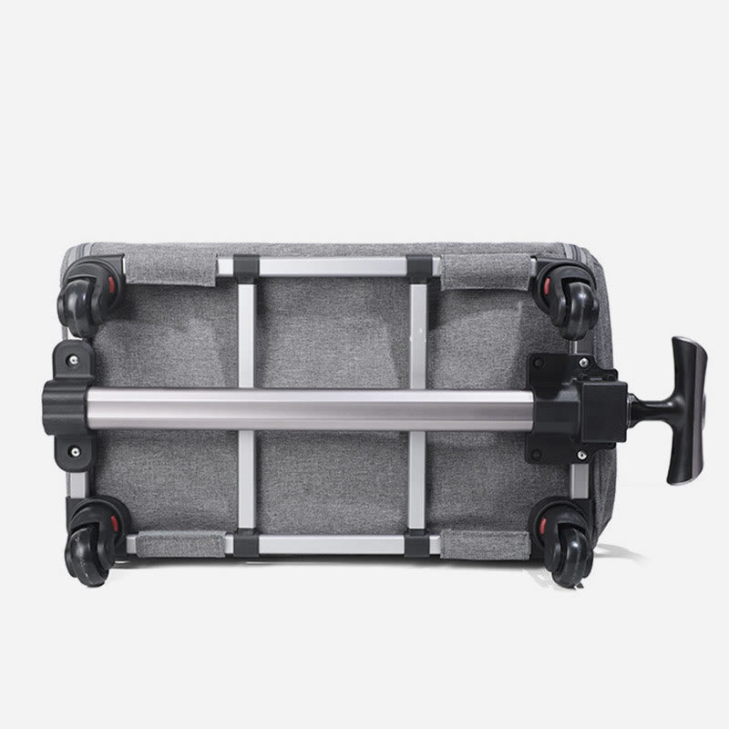 Rolling Pet Carrier Foldable Breathable Pull Rod Pet Bag