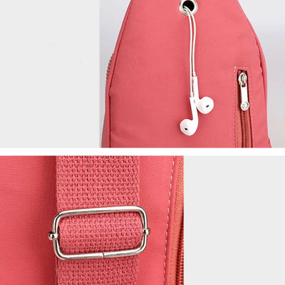Sling Bag for Women Large Capacity Waterproof Casual Nylon Crossbody Bag